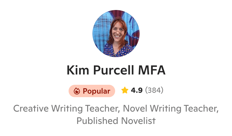 Kim Purcell MFA on Outschool — Popular teacher, 4.9 stars, 384 reviews